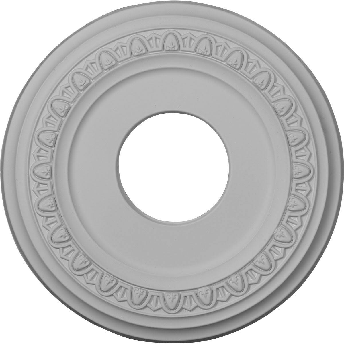 12 1/4x22OD x 4x22ID x 1 1/8x22P Ceiling Medallion Hand-Painted Smokey Topaz Q4404