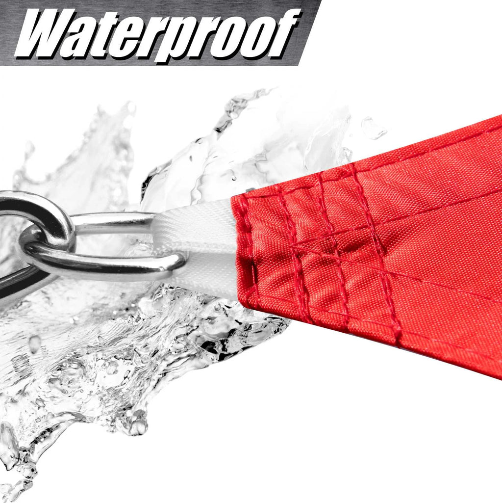 Red Triangle Waterproof Sun Shade Sail Canopy U408