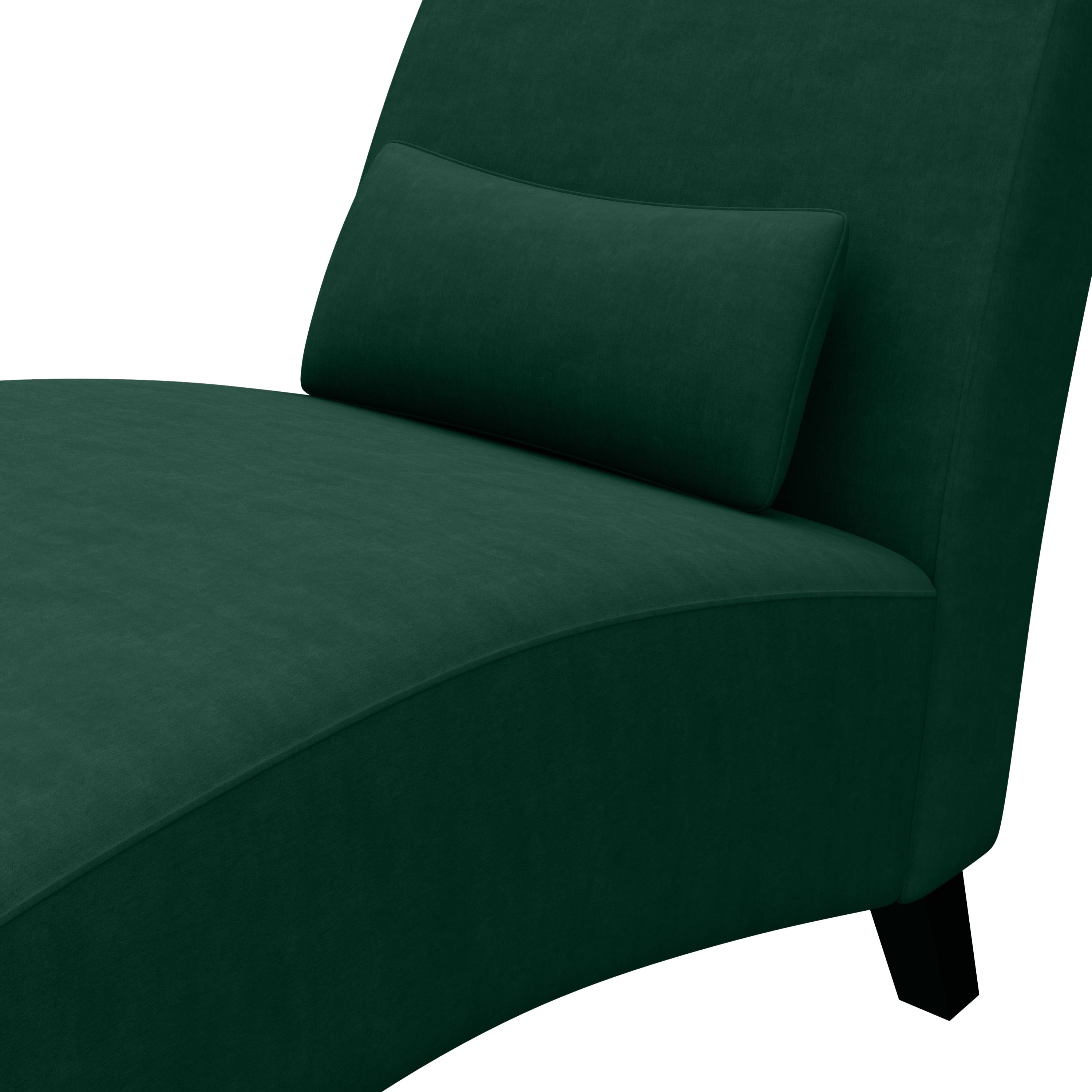 Navy Blue Velvet Chaise W91180