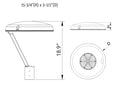 42W LED Area Light 5000K K4454
