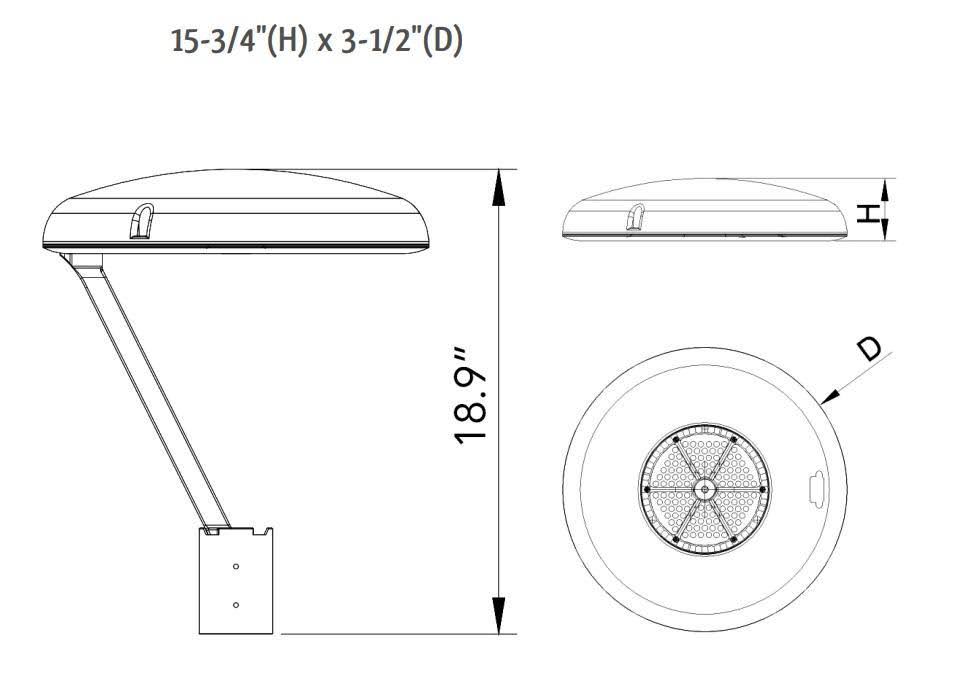 42W LED Area Light 5000K K4454