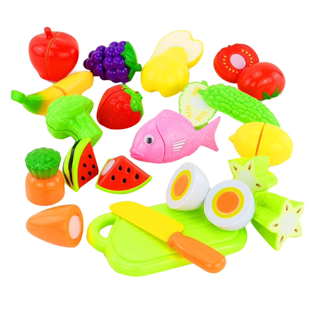 16pcs Cut Vegetables and Fruits Toys Set Y2091