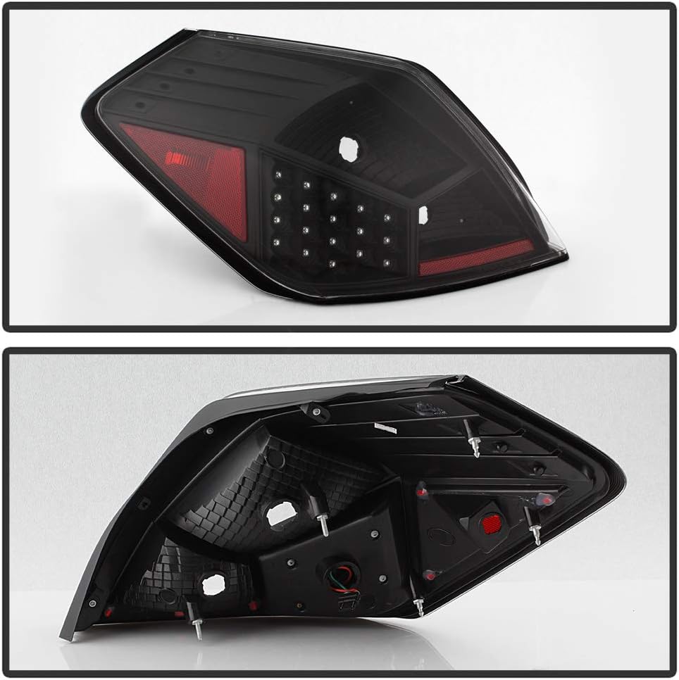Black LED Tail Lights for 2007-2012 Nissan Altima 4-Door Sedan B797