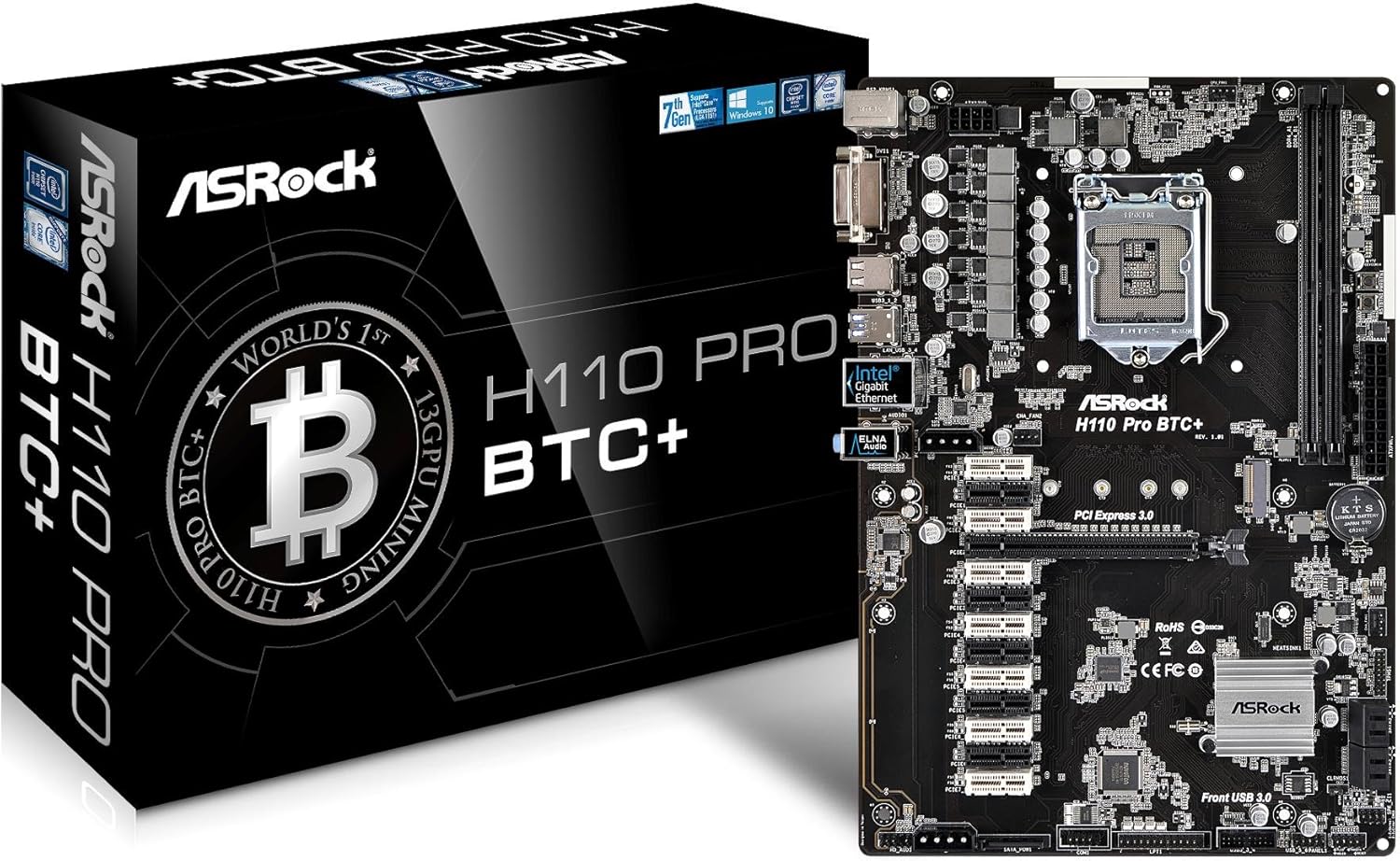 H110 Pro BTC+ Mining Motherboard H259866