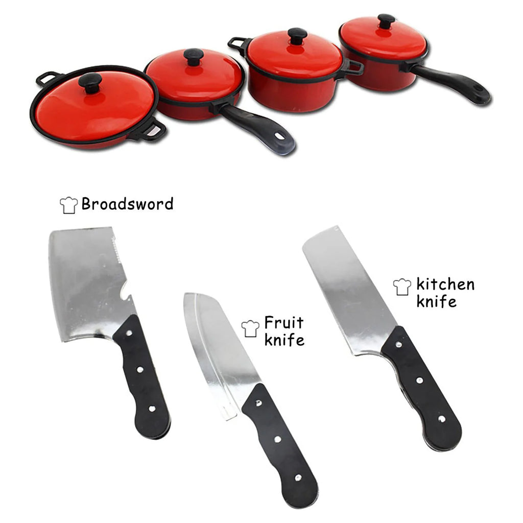 Play Kitchen Set with Cookware Pots and Pans X733893