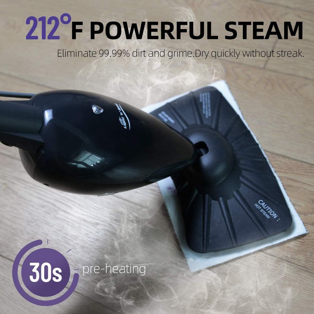Steam Mop, Ultra-Lightweight, Black M651