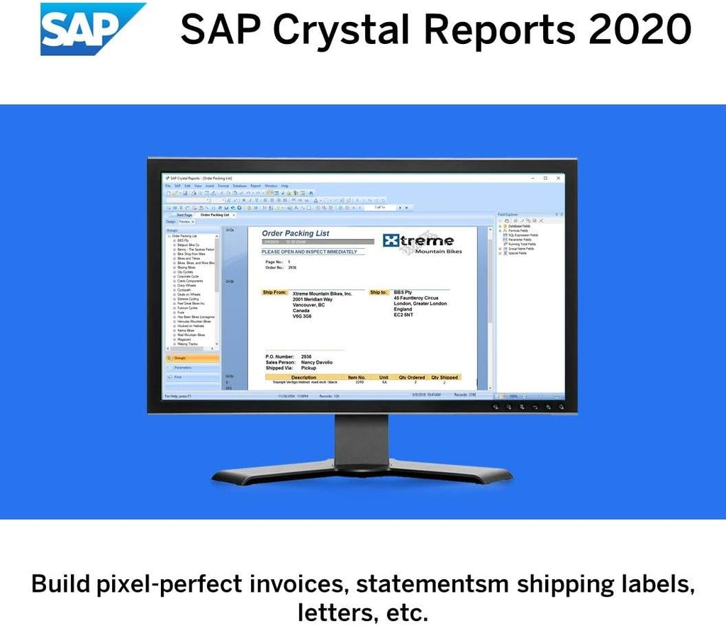 Crystal Reports 2020 Reporting Software [64-Bit] [PC Download] M89479