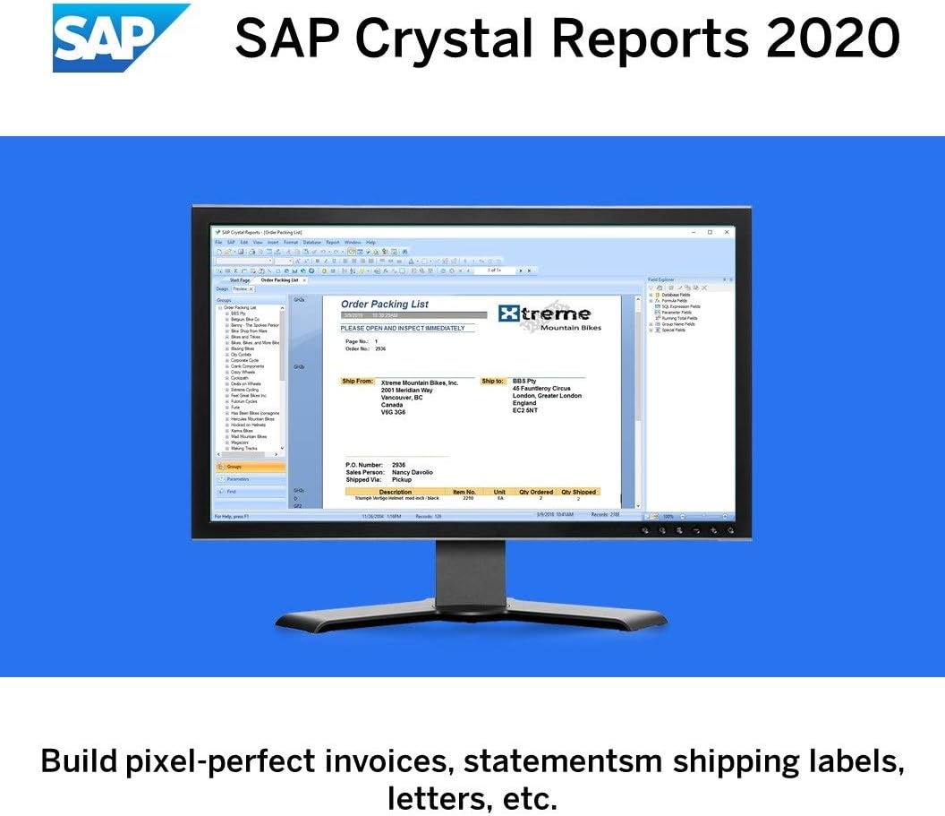 Crystal Reports 2020 Reporting Software [64-Bit] [PC Download] M89479