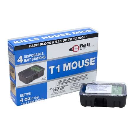 T1 Mouse Disposable Bait Station, Case (12 x 4 Pack) T6331