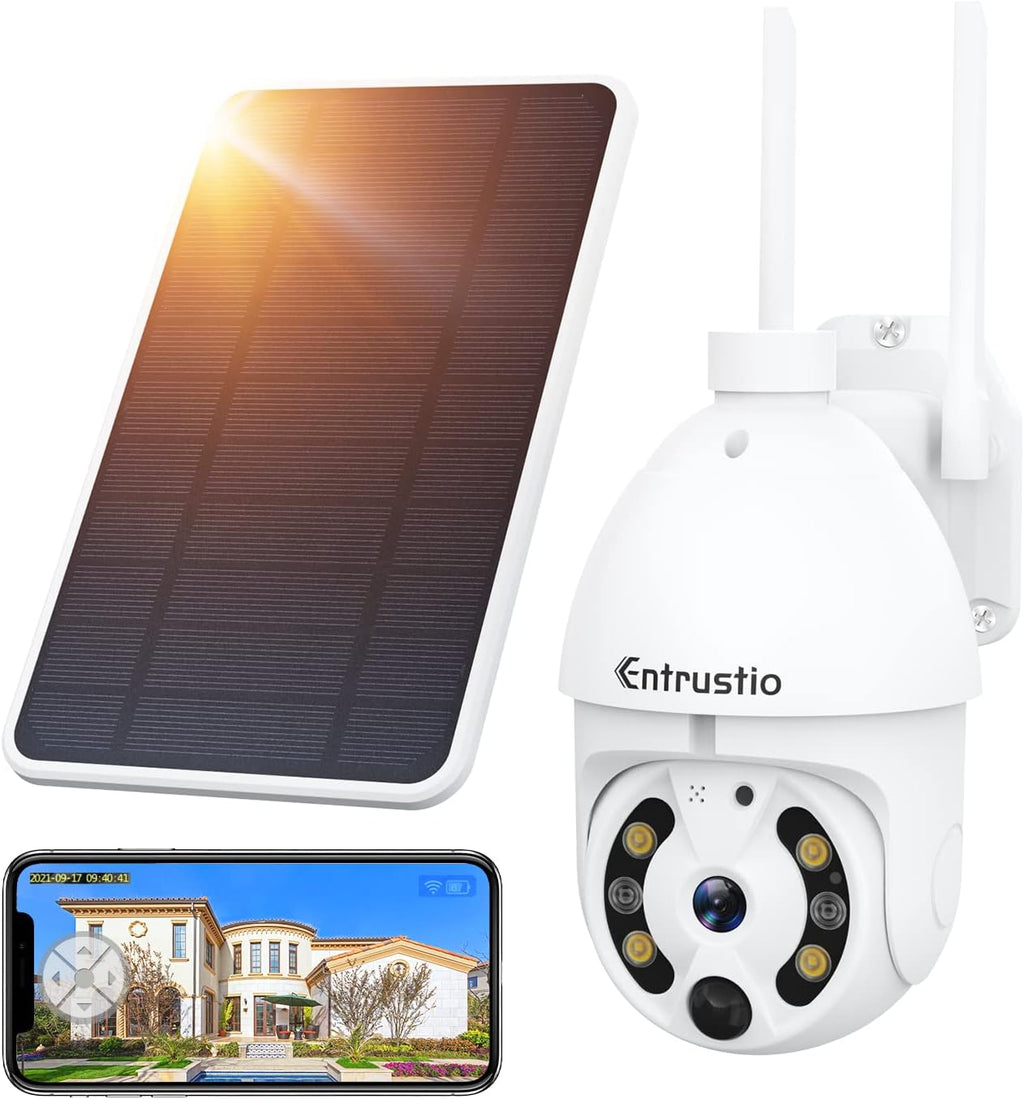 Wireless 360° PTZ 1080P WiFi Security Camera with Color Night Vision N542278