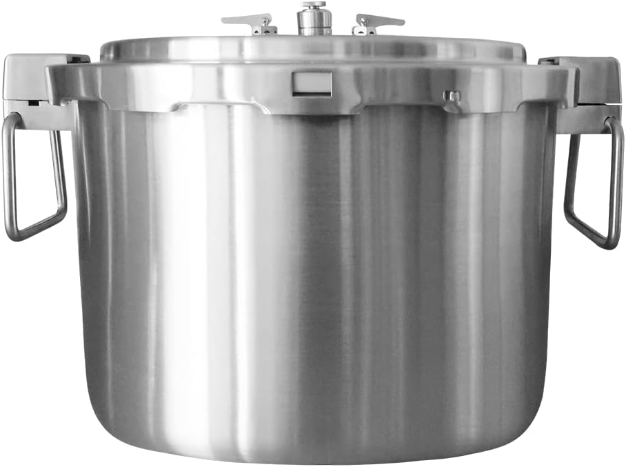 37-Quart Stainless Steel Pressure Cooker with Steam Rack Y907186