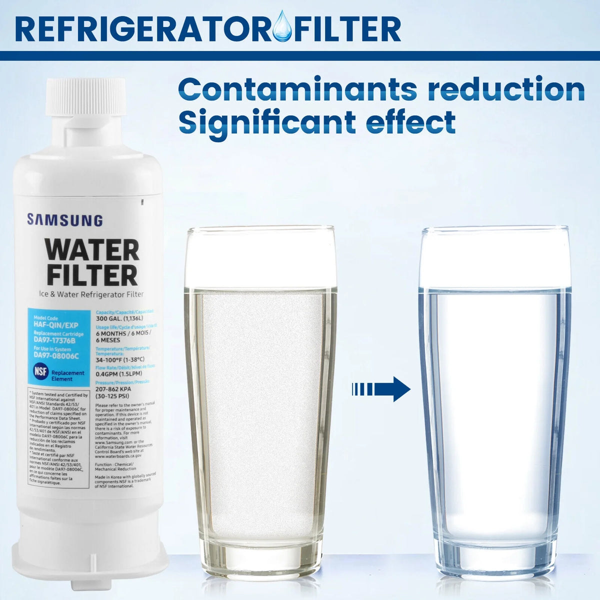 Refrigerator Water Filter Replacement Pack of 2 C39874