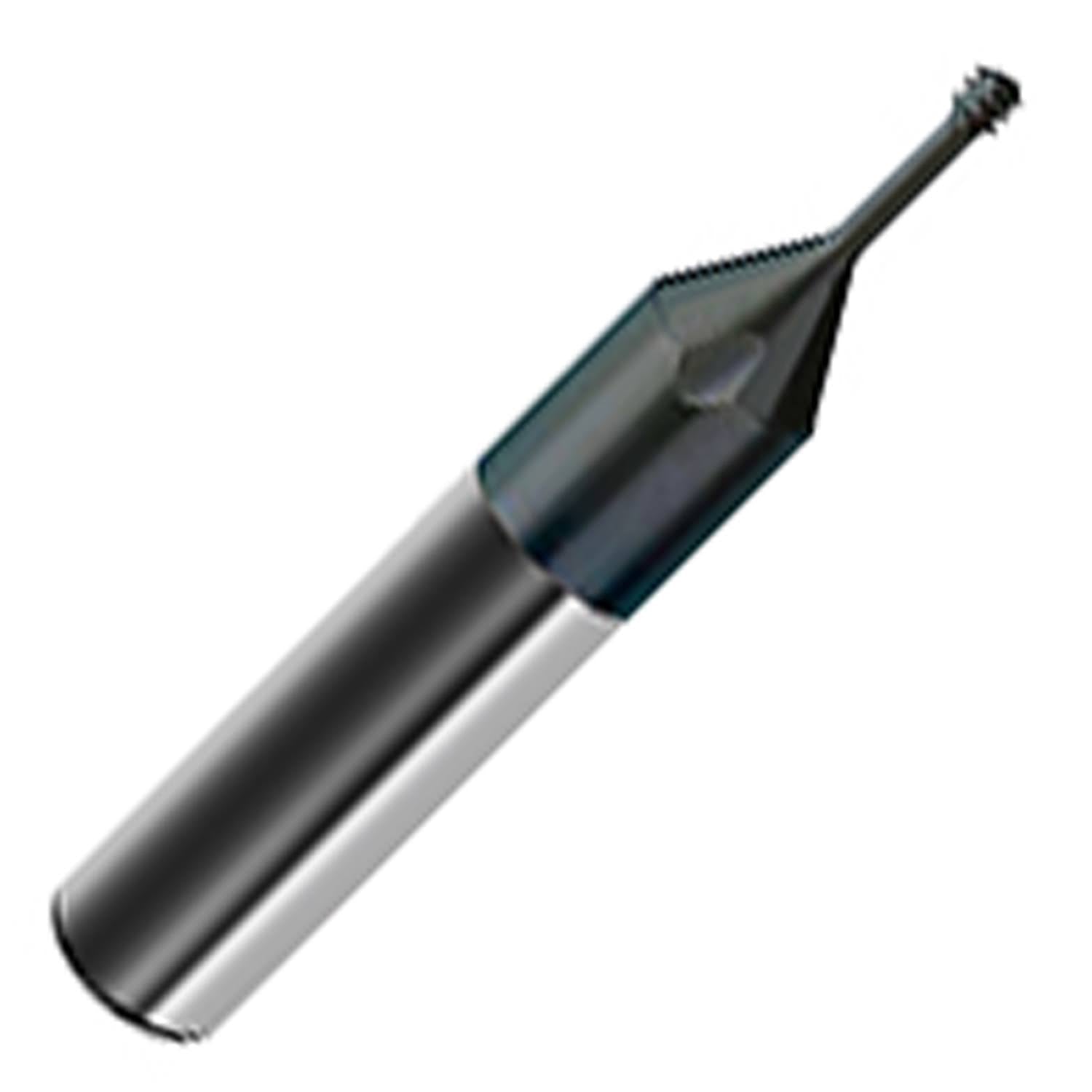 1/4-28 Carbide 3 Tooth Profile 3XD Micro-Thread Mill, 4 Flutes, TiCN Coated T5498