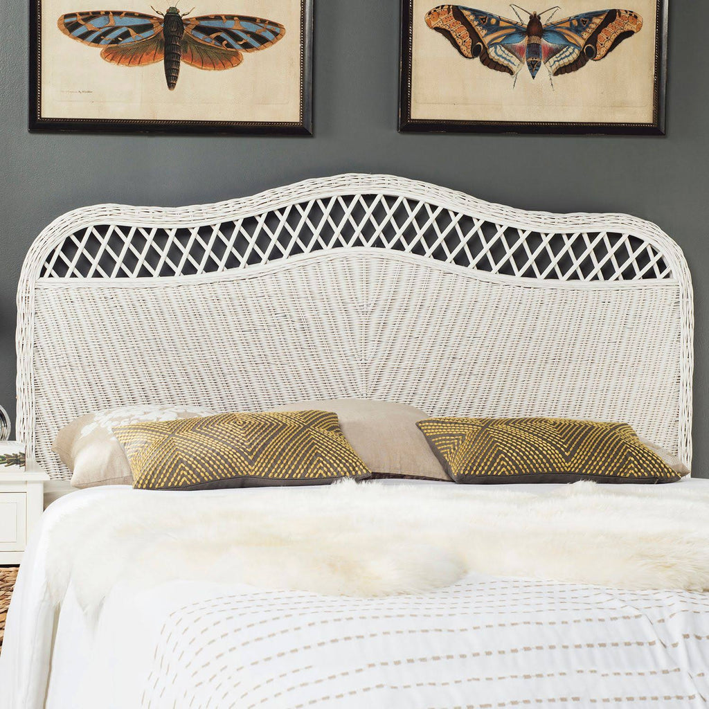 White Queen Rattan Headboard L998