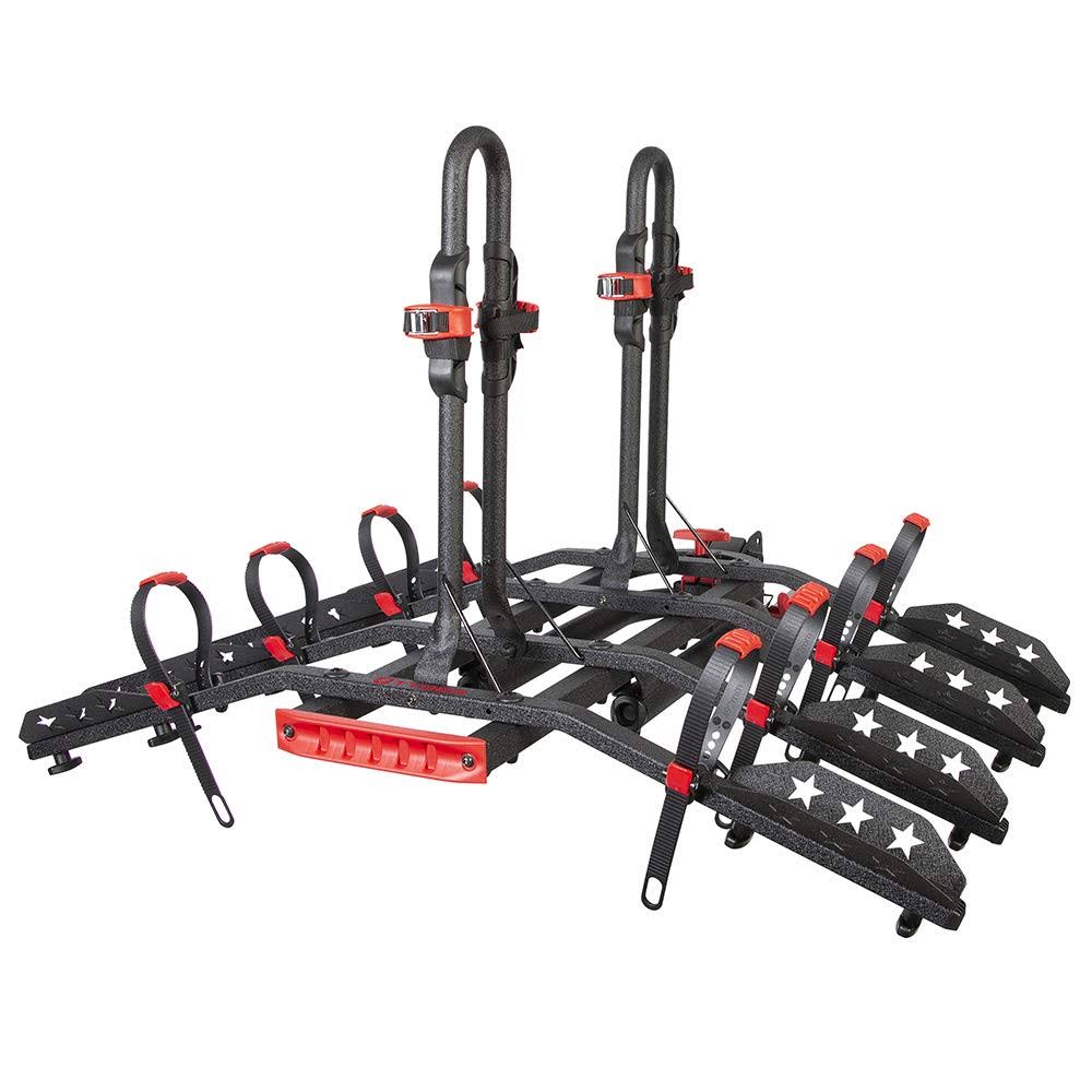 4-Bike Hitch Mounted Bicycle Platform Carrier Rack U527