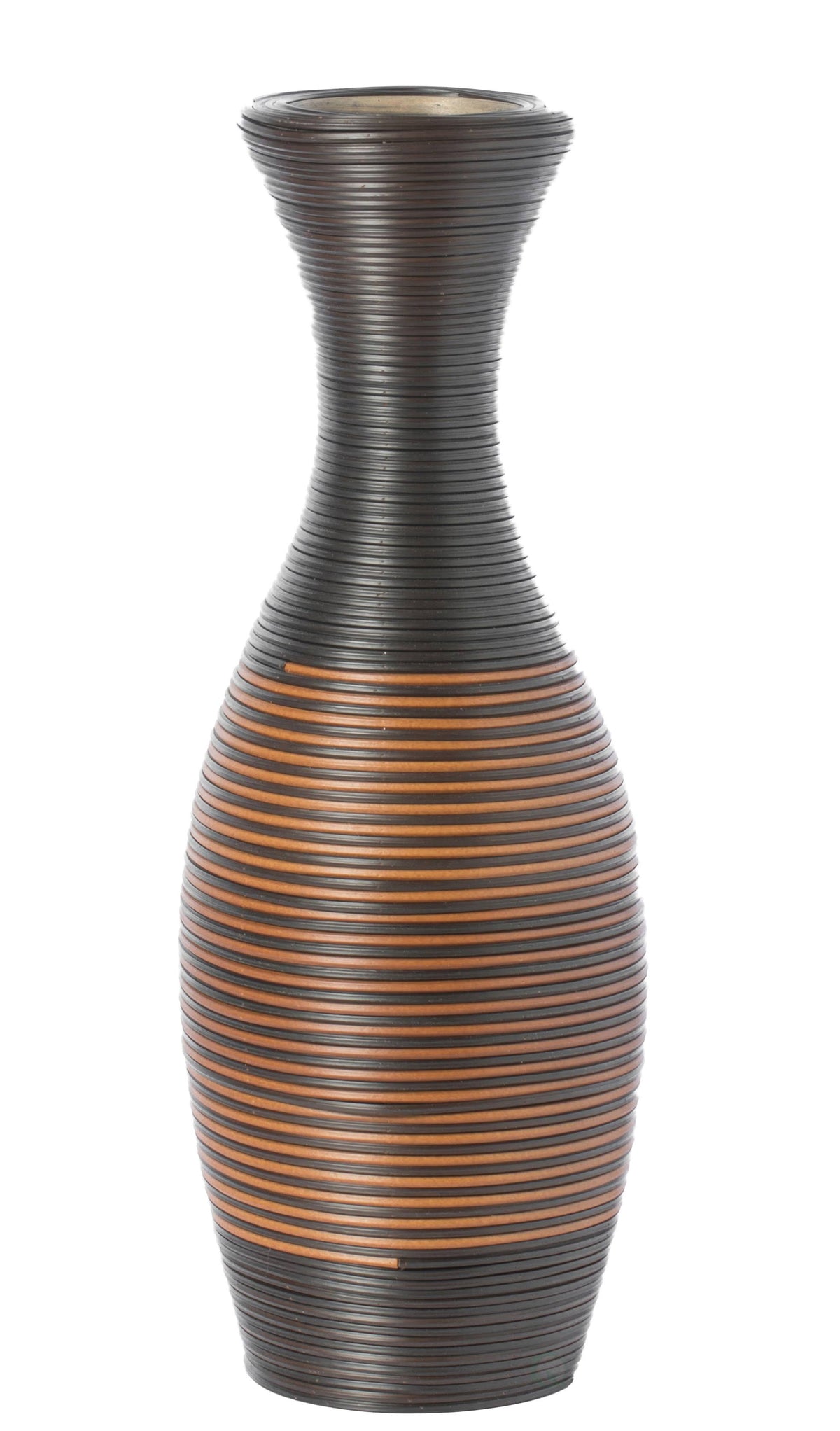 Black and Brown Artificial Rattan Vase 23 inch U91142