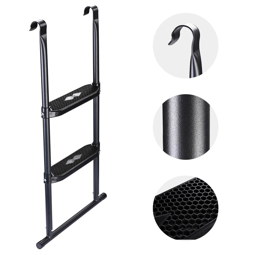 39" Trampoline Ladder 2 Step Wide Anti Skid U5890
