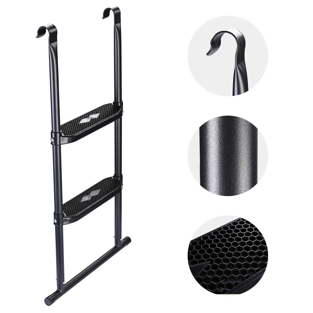 39" Trampoline Ladder 2 Step Wide Anti Skid U5890