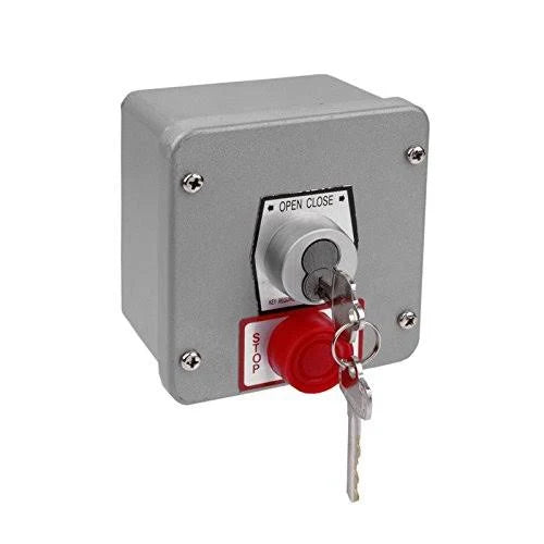 NEMA 4 Tamperproof Key Switch with Stop Button Surface Mount Z51284