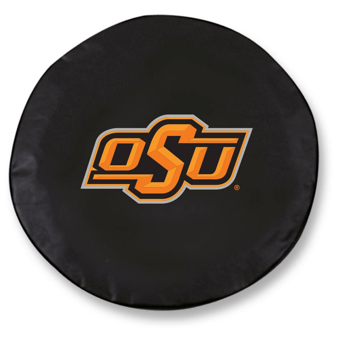 Black Vinyl Fitted Car Tire Cover N9668