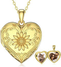 Sterling Silver Heart Locket Necklace D28608