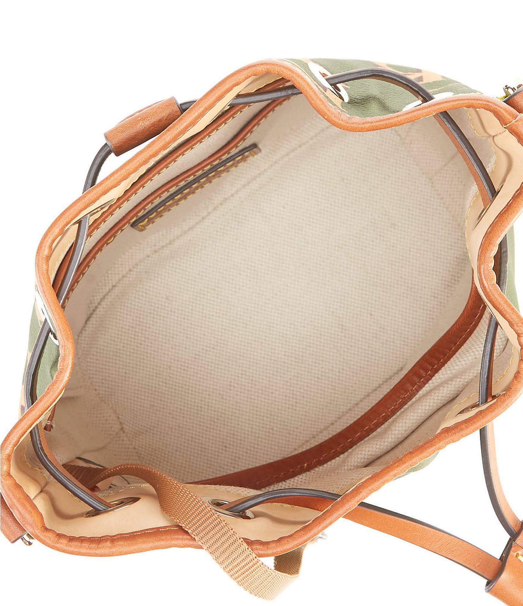 Saddle Coated Cotton Drawstring Bag L230