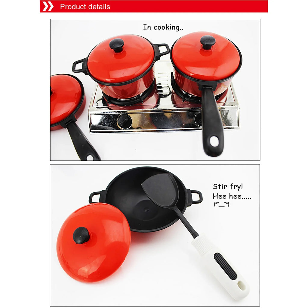 Play Kitchen Set with Cookware Pots and Pans X733893