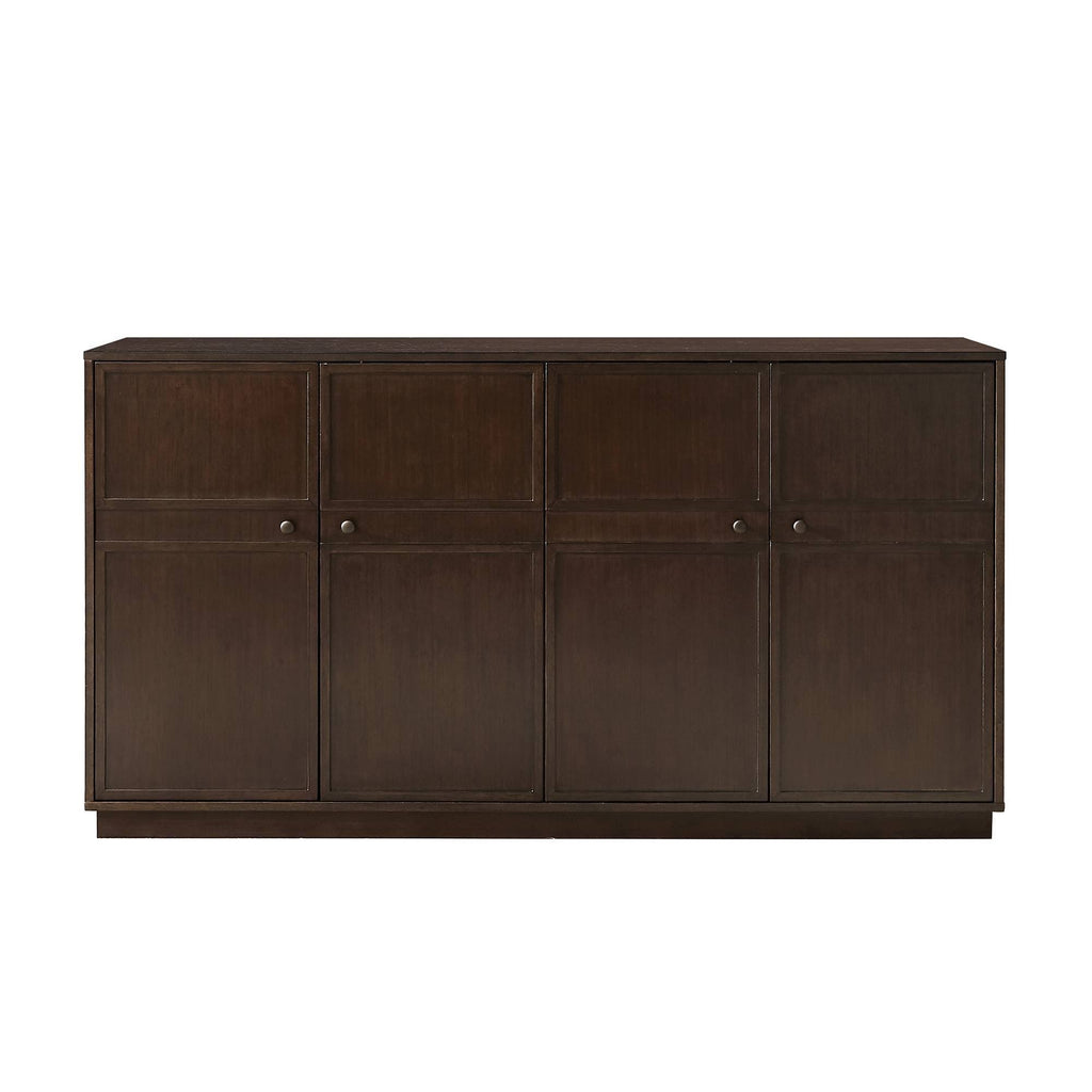 4 Door Sideboard Dark Brown Oak D8254