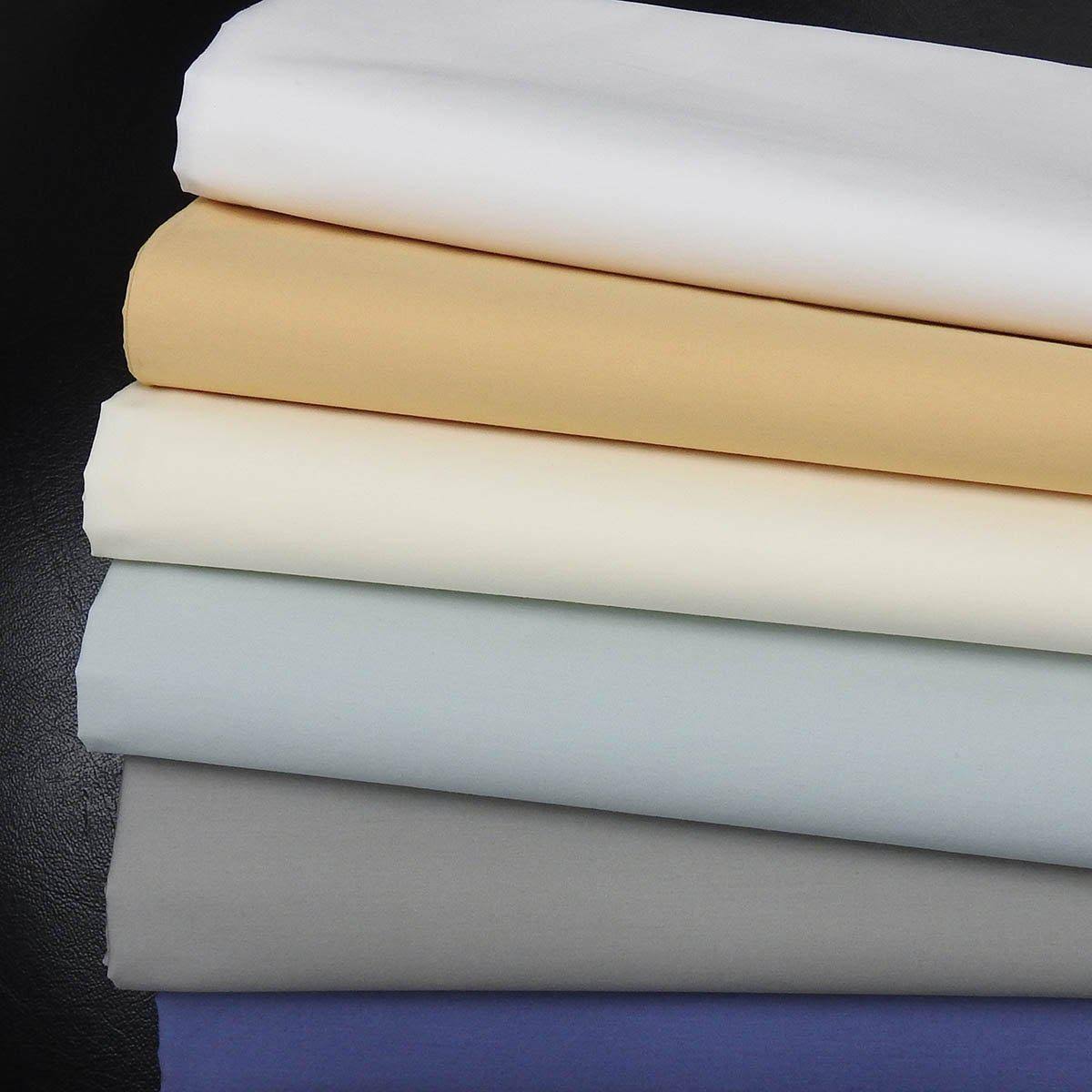 King White Percale Sheet Set W908