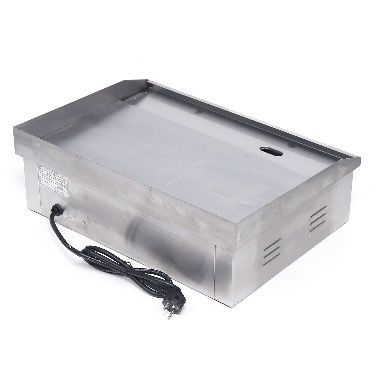 3000W 22'' Commercial Electric Griddle Flat Top Grill Stove Stainless Steel E5146