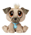 Pug Plush Toy with Collar, Tag, Doghouse, Stickers, Activities M445