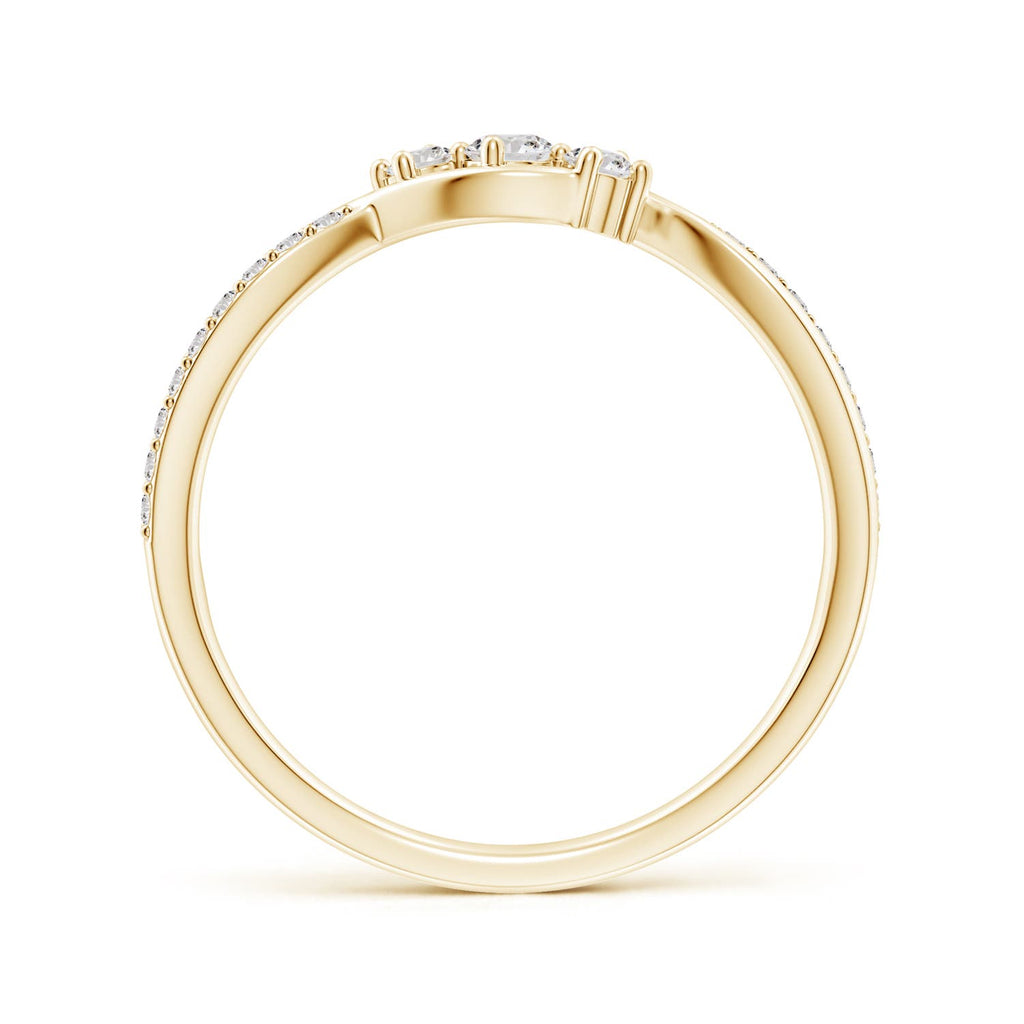 14K Yellow Gold White Diamond Infinity Ring K166593