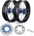17" & 17 Supermoto Spoked Wheel Set Hubs Rims Rotors for Yamaha YZ250F YZ450F 2009-2013 V136619