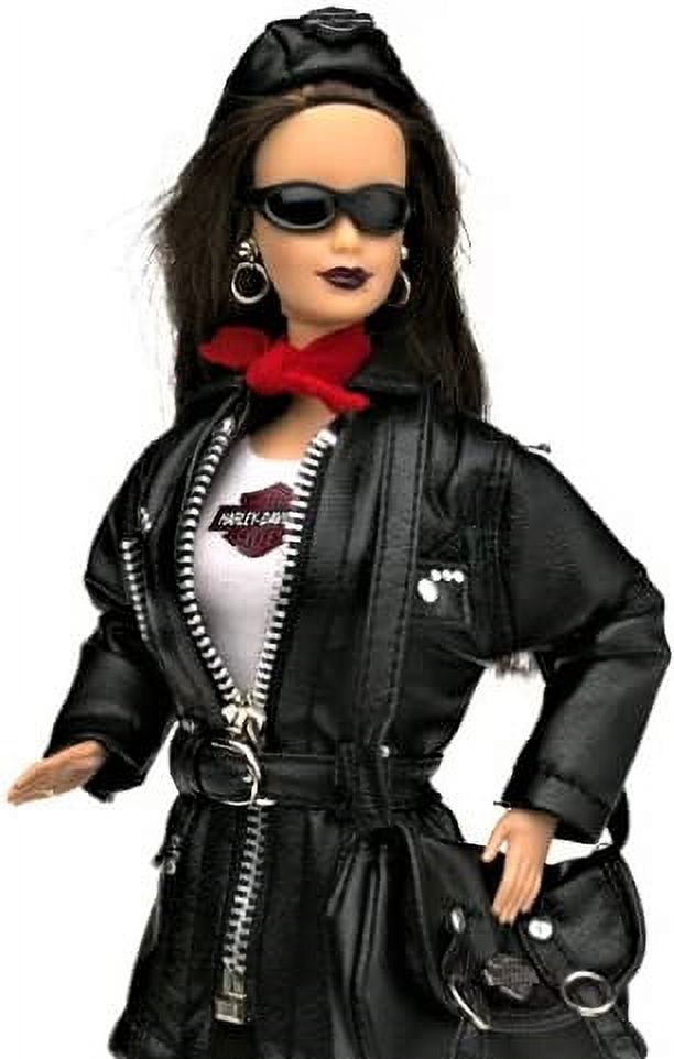 Brunette Barbie Doll Motorcycle N68586