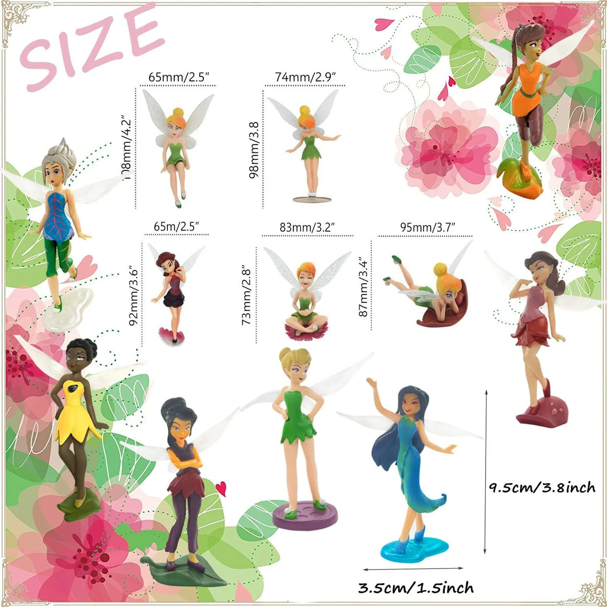 Mini PVC Figures Fairy Cake Topper Dollhouse Decoration J142665