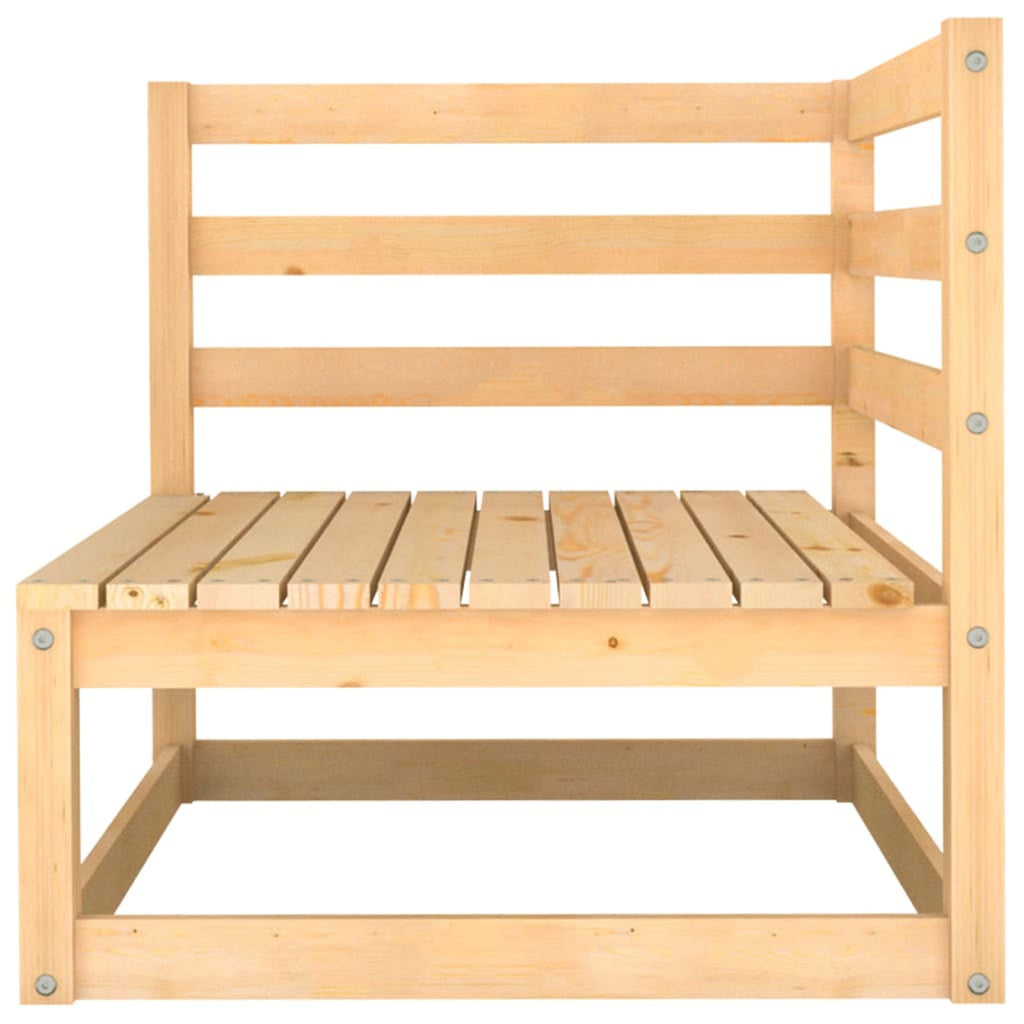 2 Piece Garden Set with Cushions Solid Pinewood M541173