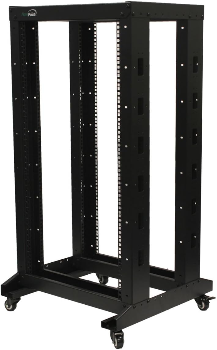 4ft Open Frame 19 Inch 22U 4-Post Server Rack with Casters V184