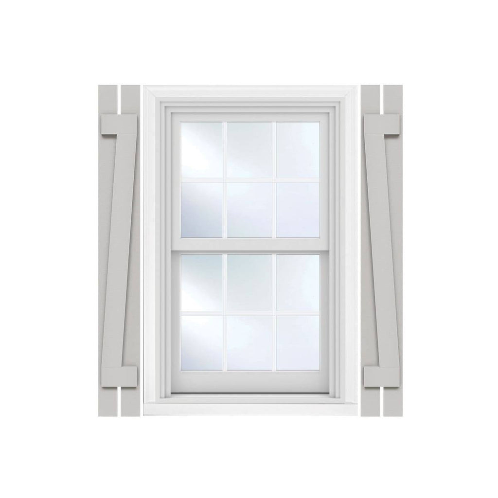 Rustic Faux Wood Shutters (Per Pair) L83312