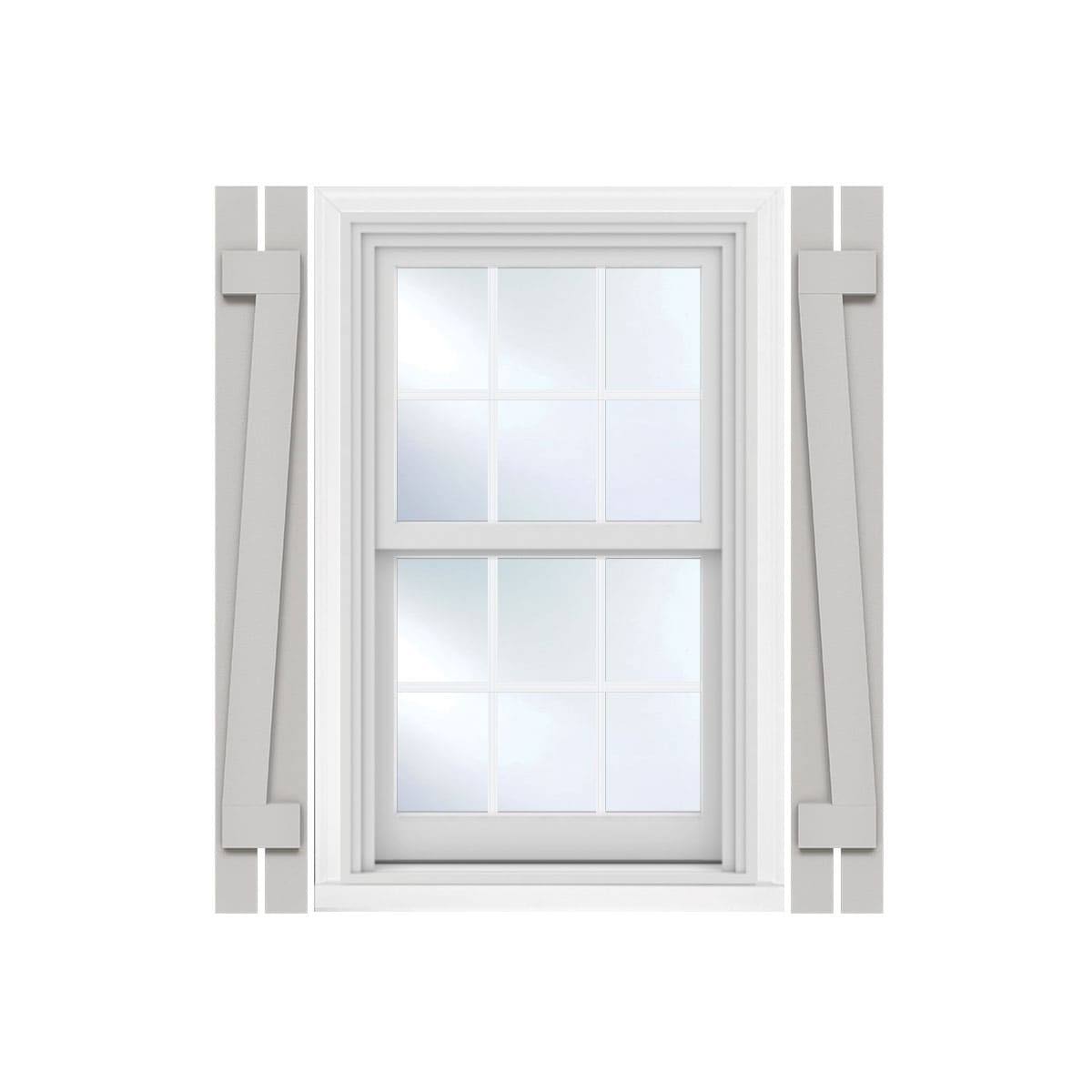 Rustic Faux Wood Shutters (Per Pair) L83312