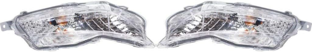 Front Signal Corner Light Assembly Pair with Bulbs L439