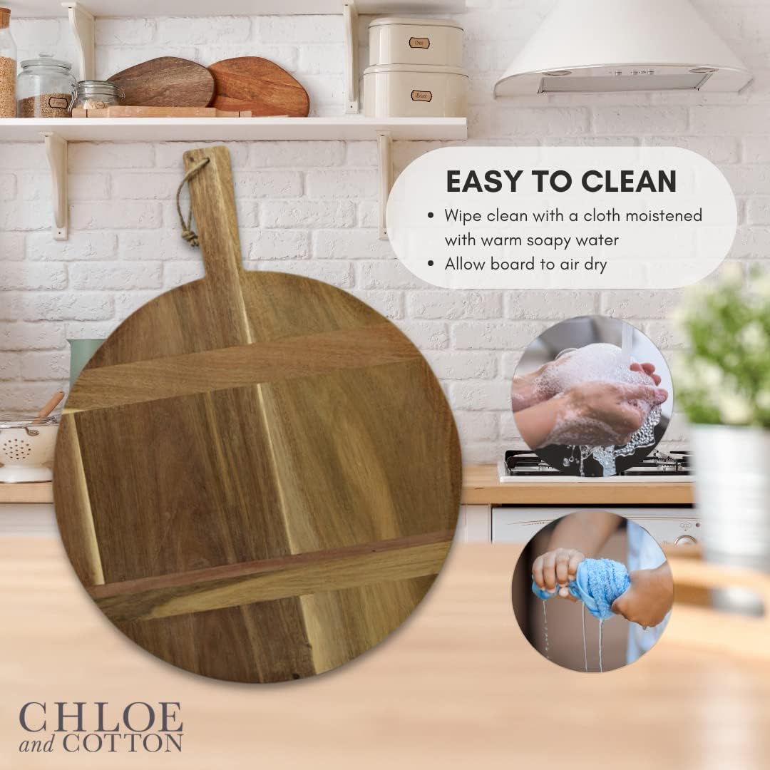 Oversized Acacia Wood Serving Board Pack of 2 R98182
