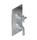 Polished Chrome Two Hole Vertical Thermostatic Valve Trim Plate N401