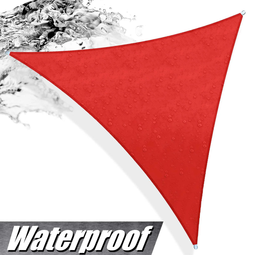 Red Triangle Waterproof Sun Shade Sail Canopy U408