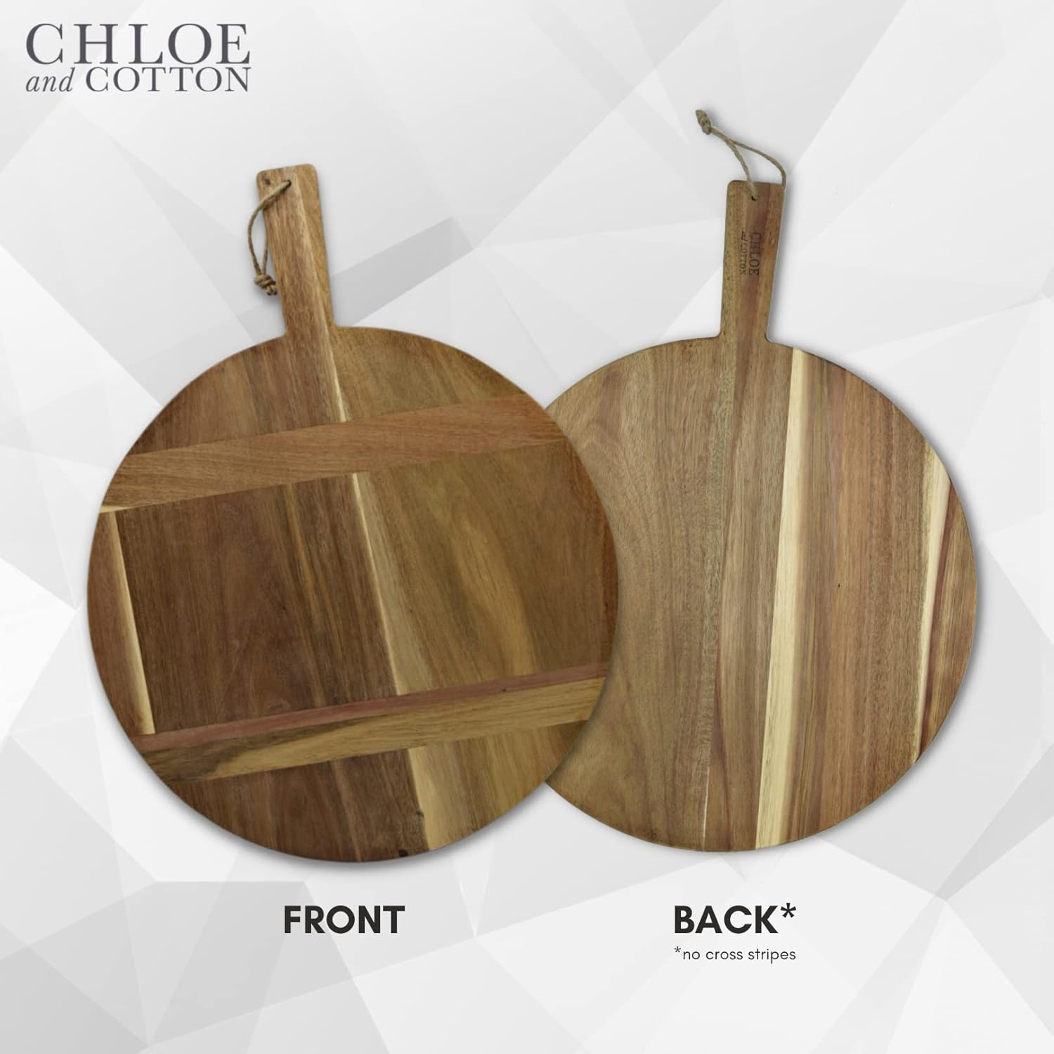 Oversized Acacia Wood Serving Board Pack of 2 R98182