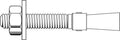 Coarse Thread Ultrawedge Wedge Anchor Low Carbon Steel Zinc Plated Pk 25 F644122