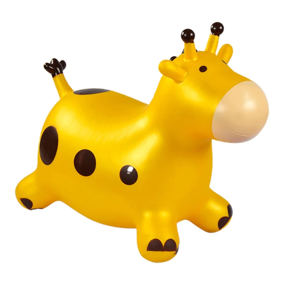 Inflatable Bouncing Horse Outdoor Toy with Air Pump (Yellow) G583007