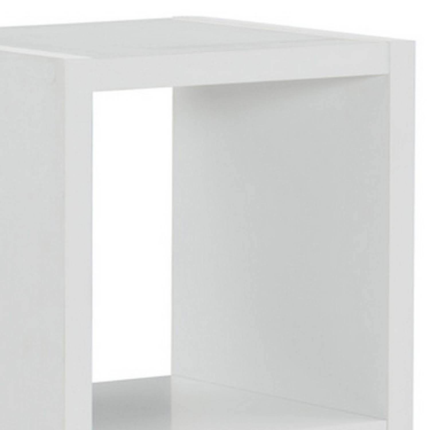 White Wooden Storage Cabinet with 2 Cubbies R35986