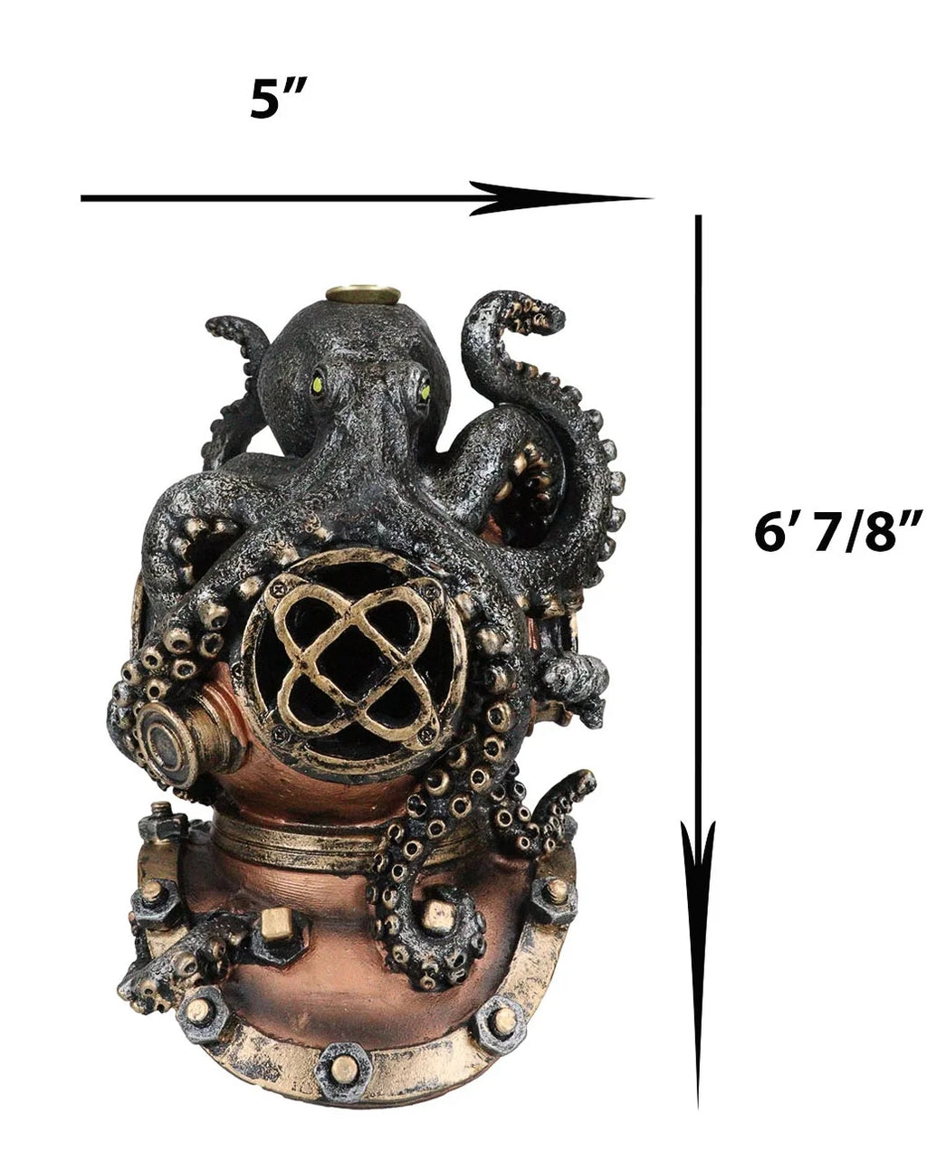 Steampunk Divers Helmet Incense Cone Burner Y68688