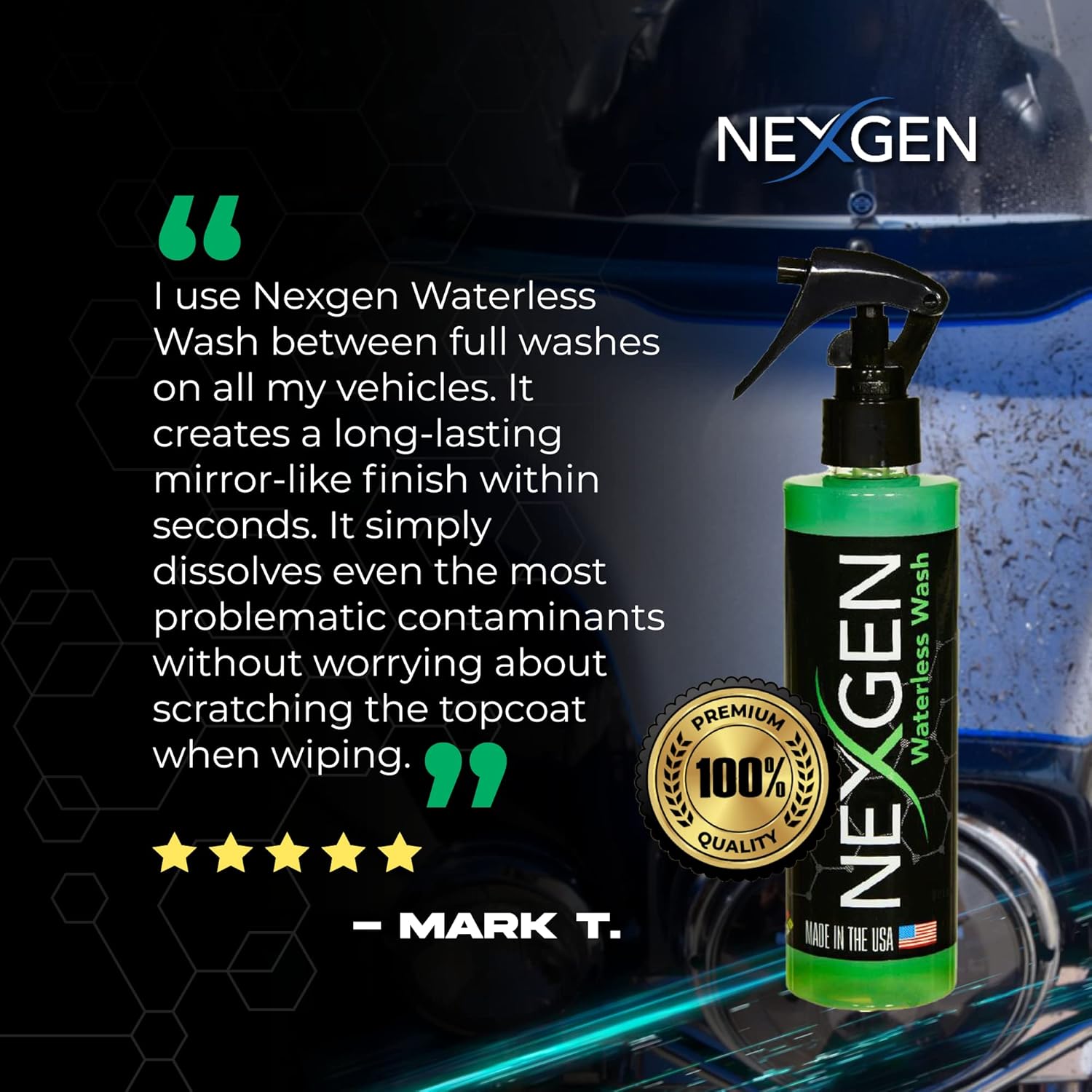 Waterless Wash Car Polish Spray Paint Protector (1Gal) S87554
