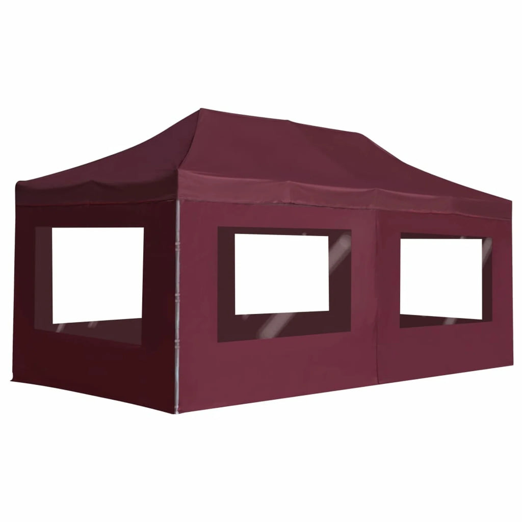 Wine Red Folding Party Tent Gazebo Canopy with Aluminium Frame Z50755
